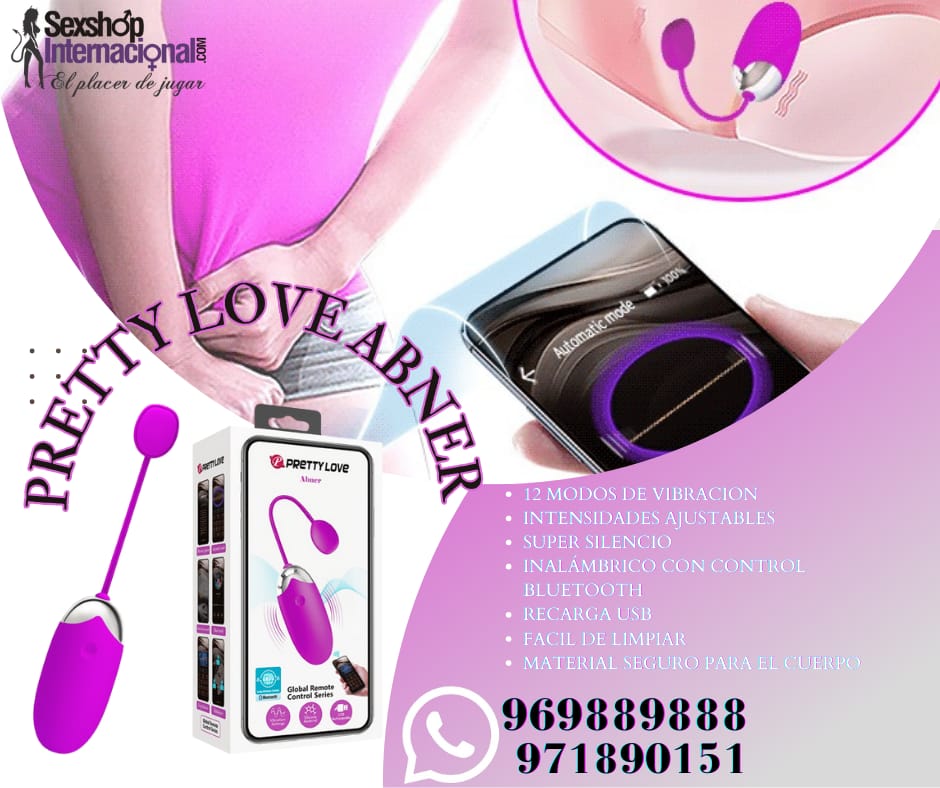 BALA VIBRADORA-INALAMBRICA-PRETTY LOVE ABNER-BLUETOOH-SEXSHOP LIMA 971890151 